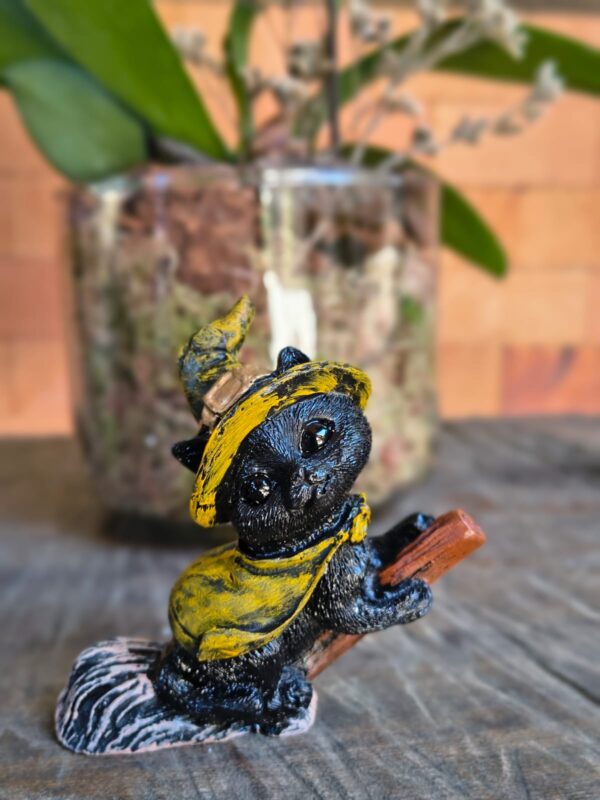Gato Bruxo Voando- 9x9 cm - Imagem 7