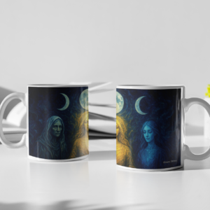 🌕 Caneca As Três Faces da Lua — O Ciclo da Essência