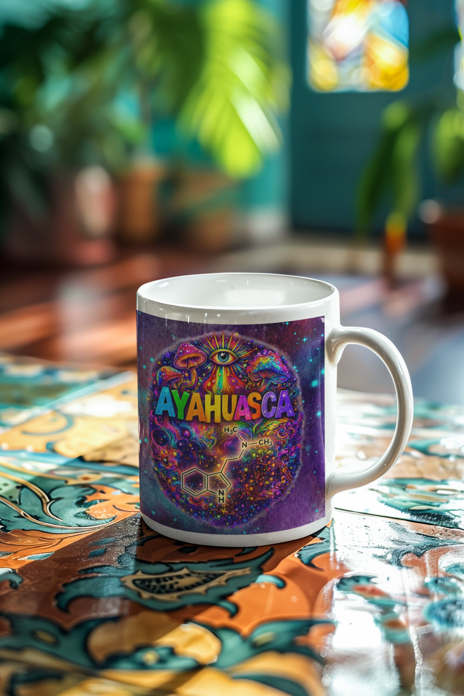 Caneca “Ayahuasca — Sabedoria Ancestral” | Chama Divina