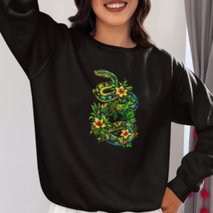 Blusão de Moletom Chama Divina – Jiboia Sagrada